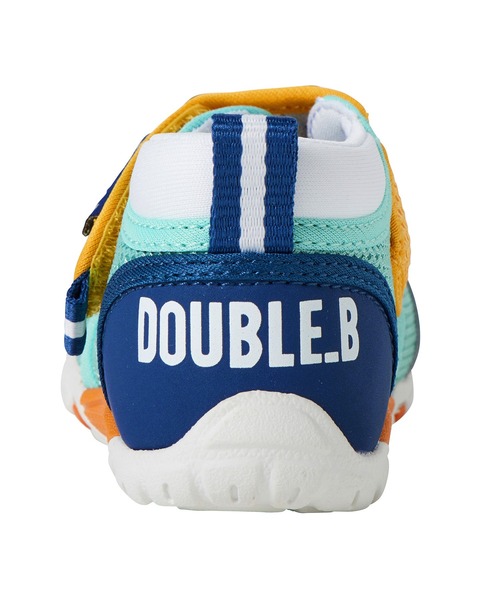 DOUBLE_B（ダブルビー）の「ダブルラッセルセカンドベビーシューズ（スニーカー・キッズ・グリーン/マルチ・15.5cm/15cm/14.5cm/14cm/13.5/13cm）」の16枚目の写真