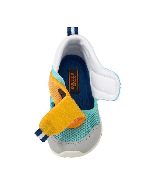 DOUBLE_B（ダブルビー）の「ダブルラッセルセカンドベビーシューズ（スニーカー・キッズ・グリーン/マルチ・15.5cm/15cm/14.5cm/14cm/13.5/13cm）」の15枚目の写真