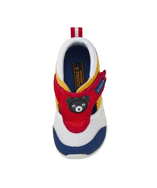 DOUBLE_B（ダブルビー）の「ダブルラッセルセカンドベビーシューズ（スニーカー・キッズ・グリーン/マルチ・15.5cm/15cm/14.5cm/14cm/13.5/13cm）」の10枚目の写真