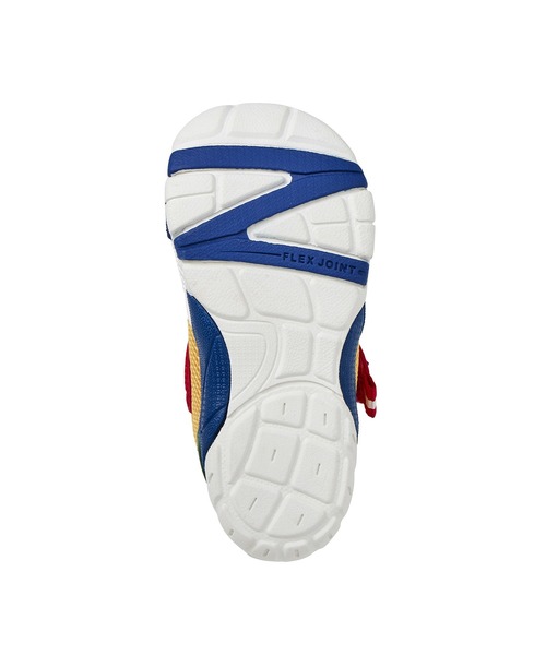 DOUBLE_B（ダブルビー）の「ダブルラッセルセカンドベビーシューズ（スニーカー・キッズ・グリーン/マルチ・15.5cm/15cm/14.5cm/14cm/13.5/13cm）」の4枚目の写真