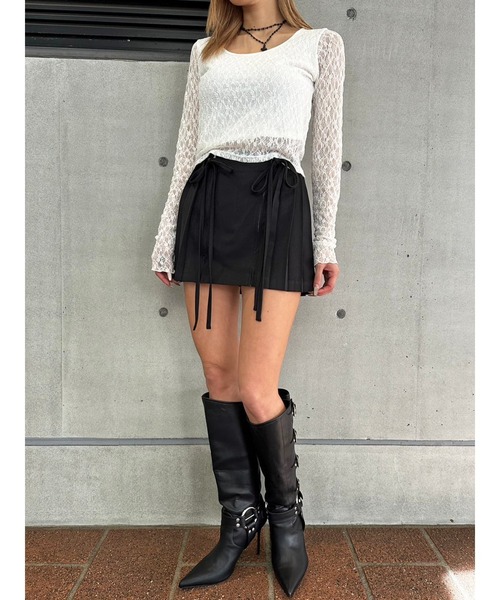 リボンプリーツミニスカート（スカート）｜EGOIST（エゴイスト）