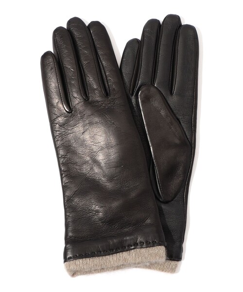 Gloves（グローブス）の「Gloves レザーグローブ（手袋・レディース・ブラック/ダークブラウン/キャメル・FREE）」の2枚目の写真