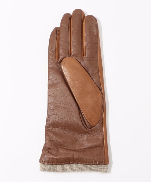 Gloves（グローブス）の「Gloves レザーグローブ（手袋・レディース・ブラック/ダークブラウン/キャメル・FREE）」の6枚目の写真