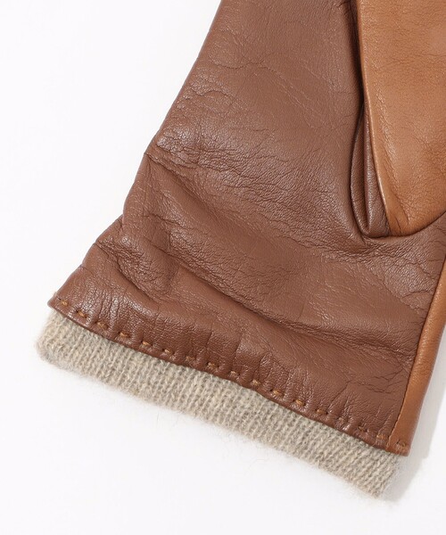 Gloves（グローブス）の「Gloves レザーグローブ（手袋・レディース・ブラック/ダークブラウン/キャメル・FREE）」の7枚目の写真