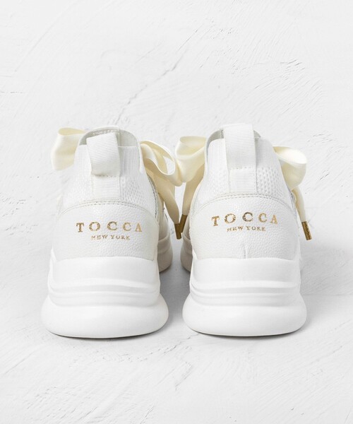 TOCCA（トッカ）の「POINT OF GLITTER  KNIT SNEAKERS スニーカー（スニーカー・レディース・アイボリー系/ブラック系・35/39/38/37/36）」の6枚目の写真