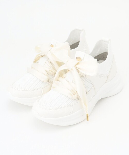 TOCCA（トッカ）の「POINT OF GLITTER  KNIT SNEAKERS スニーカー（スニーカー・レディース・アイボリー系/ブラック系・35/39/38/37/36）」の10枚目の写真