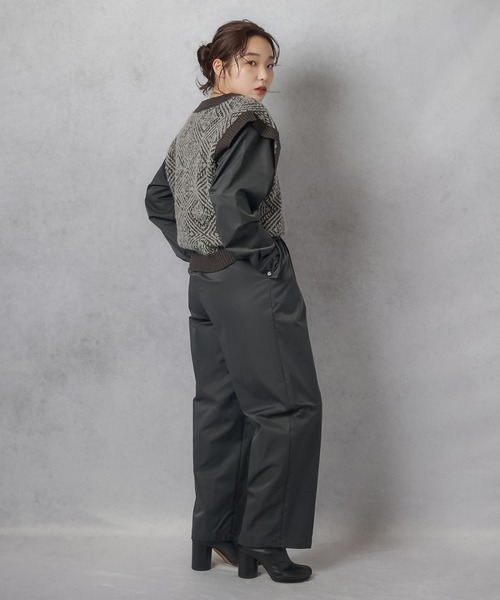 Lull（ルル）の「【Lull / ルル】セットアップ対応 / ジオメトリックニットベスト（ニット/セーター・レディース・ベージュ/グレー・ONESIZE）」の15枚目の写真