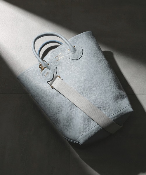 セール】【YOUNG&OLSEN】EMBOSSED LEATHER HAVERSACK M（トートバッグ