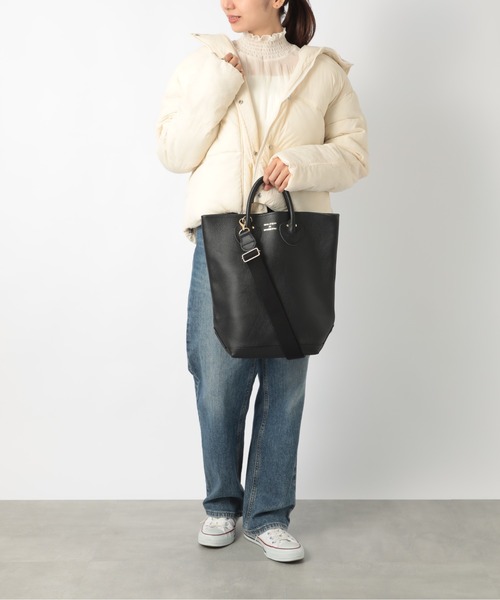 セール】【YOUNG&OLSEN】EMBOSSED LEATHER HAVERSACK M（トート