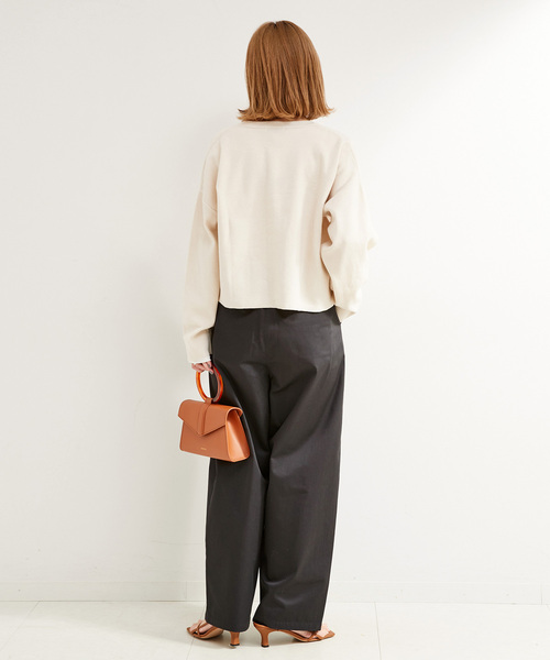 B.C STOCK（ベーセーストック）の「チノフォルムパンツ（チノパンツ・レディース・ブラック/ベージュ/ホワイト・SMALL/MEDIUM）」の12枚目の写真