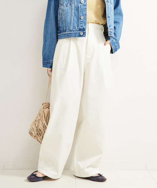 B.C STOCK（ベーセーストック）の「チノフォルムパンツ（チノパンツ・レディース・ブラック/ベージュ/ホワイト・SMALL/MEDIUM）」の19枚目の写真