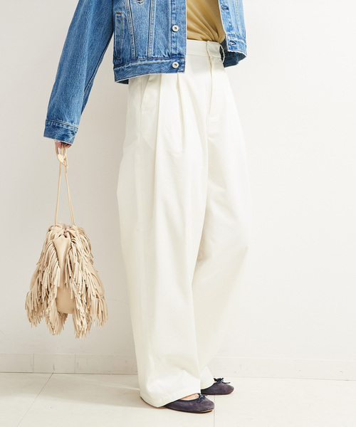 B.C STOCK（ベーセーストック）の「チノフォルムパンツ（チノパンツ・レディース・ブラック/ベージュ/ホワイト・SMALL/MEDIUM）」の22枚目の写真