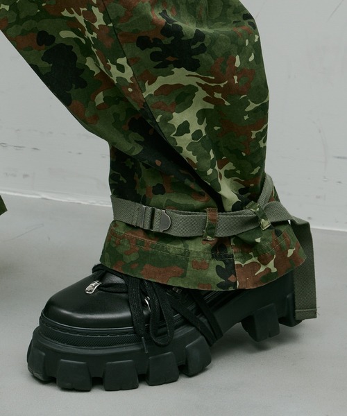 AIVER(アイバー)の「AIVER カモフラージュカーブパンツ(カーゴパンツ・メンズ・ブラック×グレー/カーキ・LARGE/MEDIUM/SMALL)」の4枚目の写真