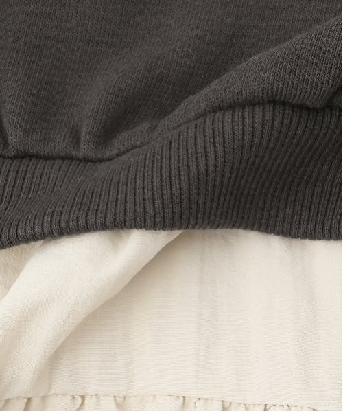 petit main（プティマイン）の「【リンク】ロゴドッキングワンピース(キッズ)（ワンピース・キッズ・アイボリー/ブラック・80ｃｍ/130cm/90cm/100cm/120cm/110cm）」の14枚目の写真
