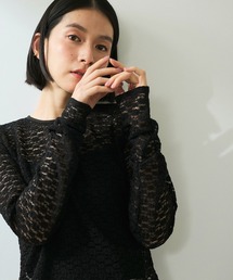 ADAM ET ROPE' | 【WEB限定】・【洗える】レースプルオーバー(Tシャツ/カットソー)