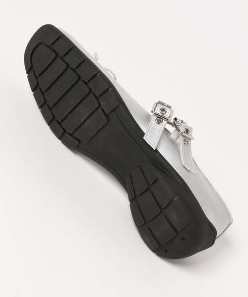 Heather(ヘザー)の「リボンバレエシューズ 290322(バレエシューズ・レディース・シルバー/ブラック・M/L)」の6枚目の写真