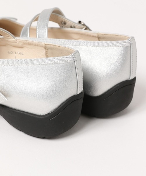 Heather(ヘザー)の「リボンバレエシューズ 290322(バレエシューズ・レディース・シルバー/ブラック・M/L)」の9枚目の写真