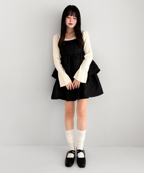 Heather(ヘザー)の「リボンバレエシューズ 290322(バレエシューズ・レディース・シルバー/ブラック・M/L)」の22枚目の写真