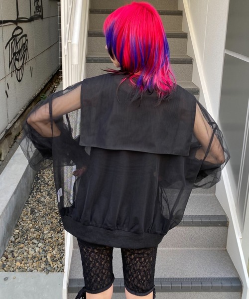 Candy Stripper（キャンディストリッパー）の「LACY BIKER ショーツ（その他パンツ・レディース・ブラック/オフホワイト・FREE）」の14枚目の写真