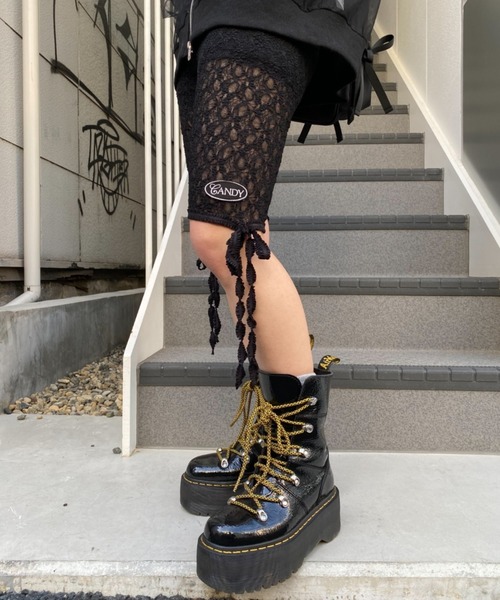 Candy Stripper（キャンディストリッパー）の「LACY BIKER ショーツ（その他パンツ・レディース・ブラック/オフホワイト・FREE）」の15枚目の写真