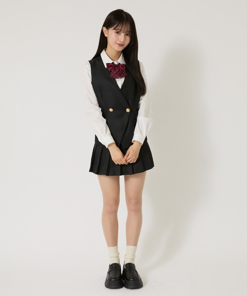 WEGO（ウィゴー）の「WEGO/スクールベスト（スーツベスト・レディース・ネイビー/ブラック/グレー・MEDIUM/LARGE）」の13枚目の写真