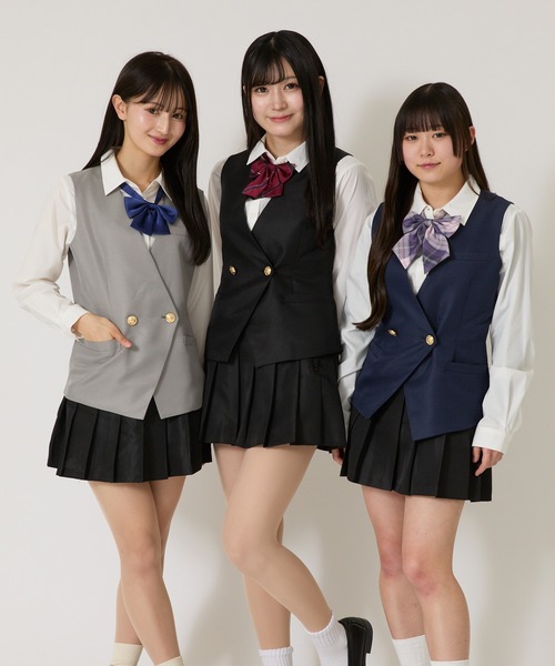 WEGO（ウィゴー）の「WEGO/スクールベスト（スーツベスト・レディース・ネイビー/ブラック/グレー・MEDIUM/LARGE）」の11枚目の写真