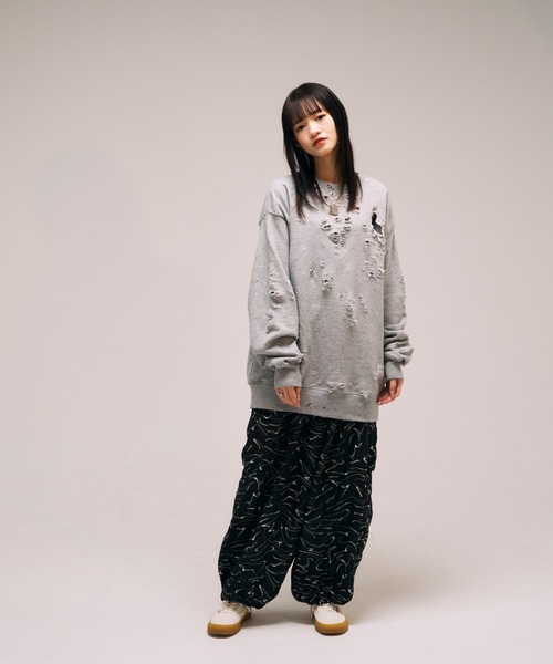EFFECTEN(エフェクテン)の「【EFFECTEN】 U Pacth Crust Sweat(スウェット・メンズ・グレー/ブラック・LARGE/X-LARGE)」の11枚目の写真