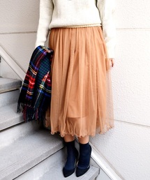 Khaju | Khaju: チュールギャザースカート□(スカート)