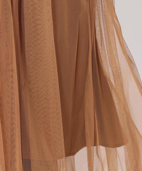 Khaju（カージュ）の「Khaju: チュールギャザースカート□（スカート・レディース・ライトグレー/キャメル/ベージュ/ライトブルーグレー/カーキ・ONE SIZE）」の13枚目の写真