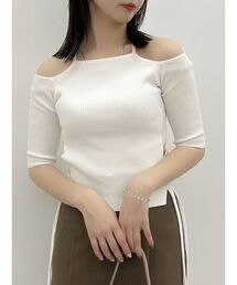 サイドクロスオープンボレロニット