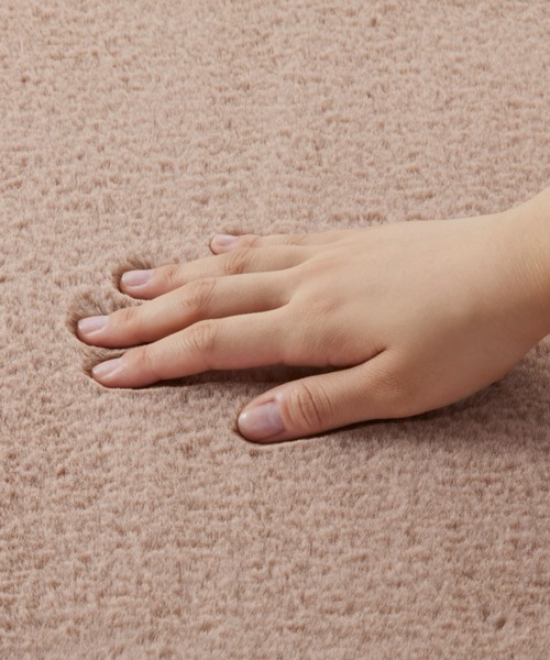 iellio（イエリオ）の「ラビットファー調トイレタリー / マット（バス/トイレグッズ・レディース・スモークピンク/グレー・FREE）」の4枚目の写真