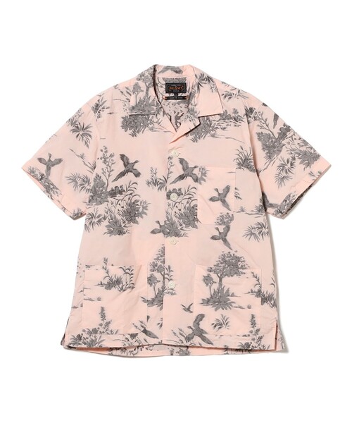 BEAMS PLUS(ビームスプラス)の「カット ジャカード ビーチ シャツ(シャツ/ブラウス・メンズ・クリーム/ピンク・L/M/S)」の15枚目の写真