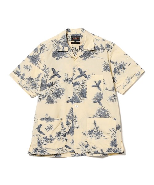 BEAMS PLUS(ビームスプラス)の「カット ジャカード ビーチ シャツ(シャツ/ブラウス・メンズ・クリーム/ピンク・L/M/S)」の7枚目の写真