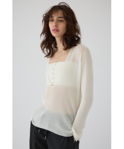 Bustier set rib knit ビスチェセットリブニット（ニット