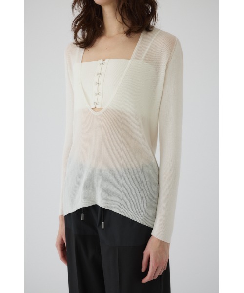 Bustier set rib knit ビスチェセットリブニット（ニット/セーター