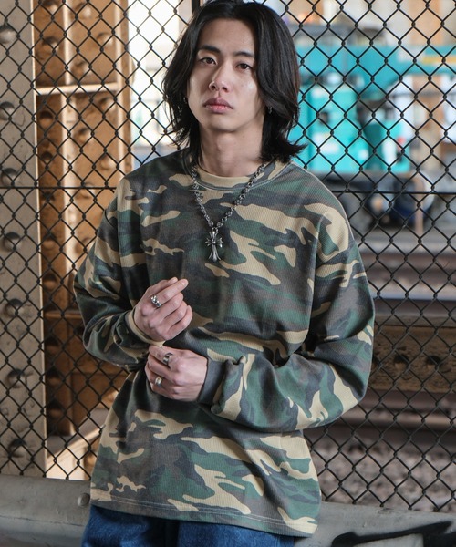 WEGO(ウィゴー)の「WEGO/【25年春夏新作】ワッフルパターンロンT(Tシャツ/カットソー・メンズ・その他1/その他2・MEDIUM/LARGE)」の17枚目の写真