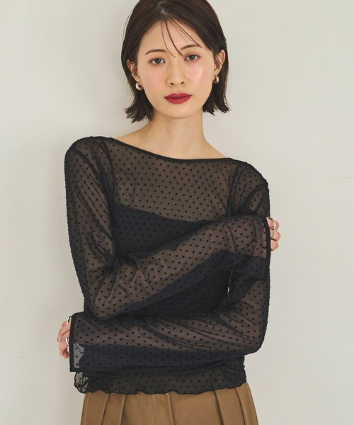 ヤマダヤ トップス2点 カットソー Tシャツ まとめ売り チュール シアー 福袋 COCOMOMO tシャツ 「2タイプ×カラー展開あり」 シアートップス
