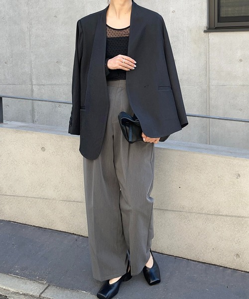 meilmada（メイルマダ）の「2wayフロッキードットシアートップス（Tシャツ/カットソー・レディース・アイボリー/ブラック・FREE）」の20枚目の写真