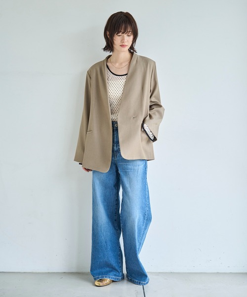 model：H166　着用サイズ：F