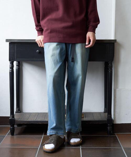 Gramicci（グラミチ）の「『別注』Gramicci　Mountain Wide Pants（デニムパンツ・メンズ・ライトインディゴブルー/インディゴブルー/ブラック/ワンウォッシュ・X-LARGE/LARGE/MEDIUM/SMALL）」の7枚目の写真