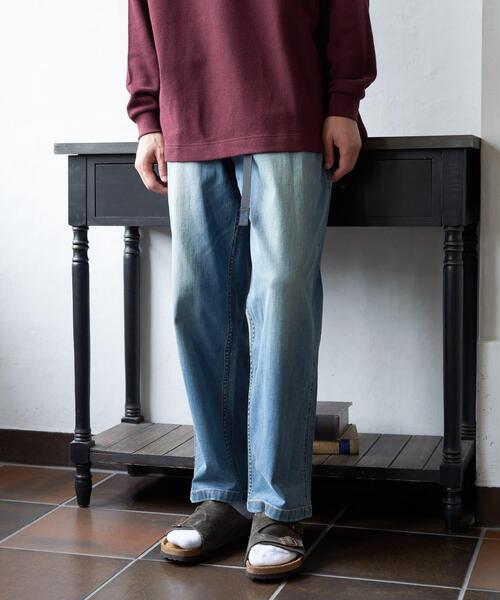 Gramicci（グラミチ）の「『別注』Gramicci　Mountain Wide Pants（デニムパンツ・メンズ・ライトインディゴブルー/インディゴブルー/ブラック/ワンウォッシュ・X-LARGE/LARGE/MEDIUM/SMALL）」の8枚目の写真