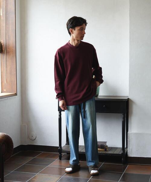 Gramicci（グラミチ）の「『別注』Gramicci　Mountain Wide Pants（デニムパンツ・メンズ・ライトインディゴブルー/インディゴブルー/ブラック/ワンウォッシュ・X-LARGE/LARGE/MEDIUM/SMALL）」の12枚目の写真