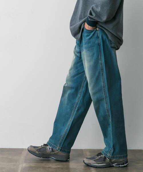 Gramicci（グラミチ）の「『別注』Gramicci　Mountain Wide Pants（デニムパンツ・メンズ・ライトインディゴブルー/インディゴブルー/ブラック/ワンウォッシュ・X-LARGE/LARGE/MEDIUM/SMALL）」の16枚目の写真