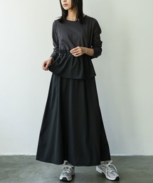 ✨美品✨ YOKOCHAN ペプラム ギャザー フレア カットソー 白 38 ペプラム」に該当するトップスファッション通販 - ZOZOTOWN