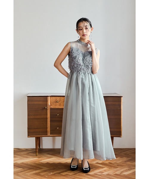 niana(ニアナ)の「フリンジフェアリードレス シャギー ノースリーブ 結婚式 成人式 二次会 同窓会 ディナー デート パーティードレス オケージョンドレス お呼ばれワンピース(ドレス・レディース・ブラック/ブラウン/グレー・M)」の16枚目の写真