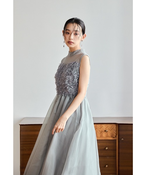 niana(ニアナ)の「フリンジフェアリードレス シャギー ノースリーブ 結婚式 成人式 二次会 同窓会 ディナー デート パーティードレス オケージョンドレス お呼ばれワンピース(ドレス・レディース・ブラック/ブラウン/グレー・M)」の17枚目の写真