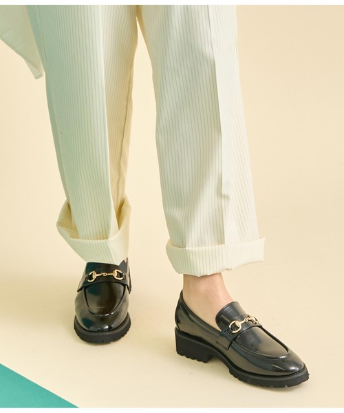 chausser / SU-104 COIN LOAFERS BL