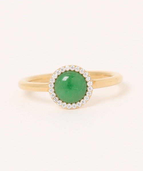 Daniel Wellington(ダニエルウェリントン)の「Audrey Ring Jade ジェード 天然石 リング ローズゴールド/ゴールド/シルバー(リング・レディース・シルバー/ピンクゴールド/イエローゴールド・62/60/58/56/54/52/50/48)」の3枚目の写真