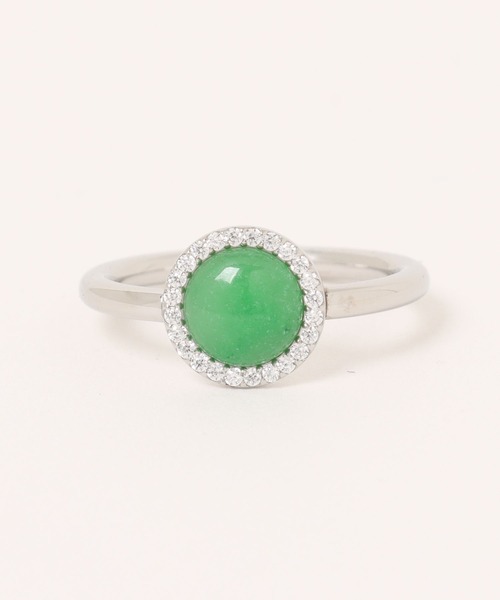 Daniel Wellington(ダニエルウェリントン)の「Audrey Ring Jade ジェード 天然石 リング ローズゴールド/ゴールド/シルバー(リング・レディース・シルバー/ピンクゴールド/イエローゴールド・62/60/58/56/54/52/50/48)」の2枚目の写真
