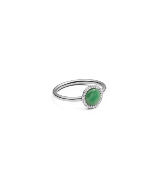 Daniel Wellington(ダニエルウェリントン)の「Audrey Ring Jade ジェード 天然石 リング ローズゴールド/ゴールド/シルバー(リング・レディース・シルバー/ピンクゴールド/イエローゴールド・62/60/58/56/54/52/50/48)」の5枚目の写真
